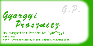 gyorgyi prosznitz business card